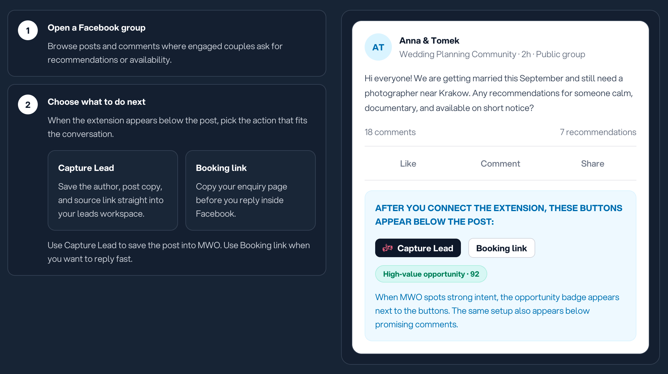 Extension popup dashboard screenshot
